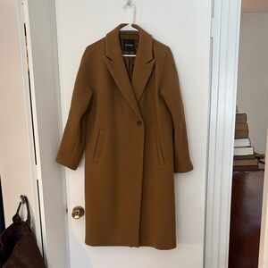 Madewell Atlas Cocoon Coat Size 4 Burnished Cedar Brown
